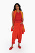 Harem pants in printed cotton with one side pocket